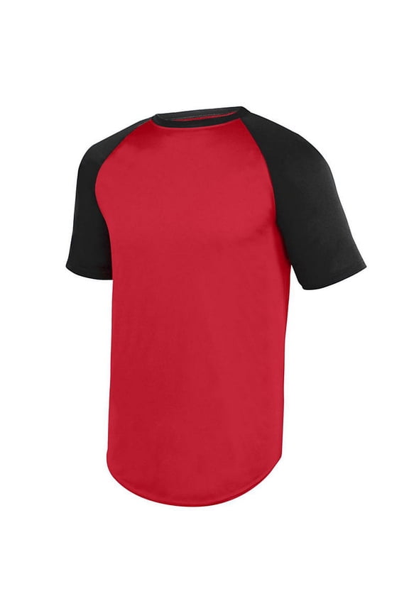 Sportswear S Wicking Short Sleeve Baseball Jersey Red/Black 1508