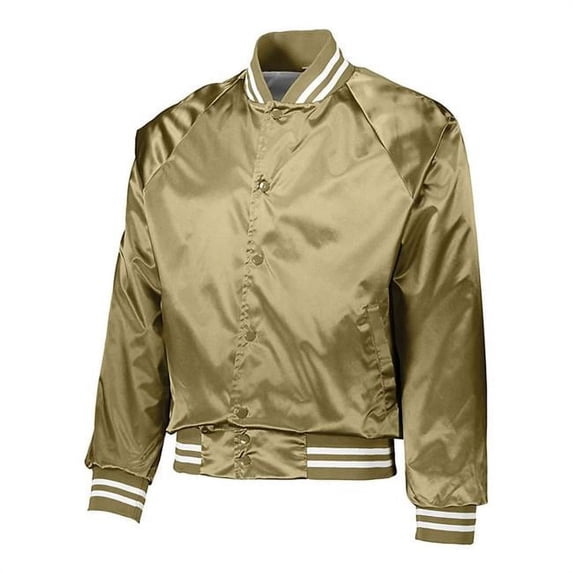 Augusta Sportswear - Satin Baseball Jacket Striped Trim - 3610