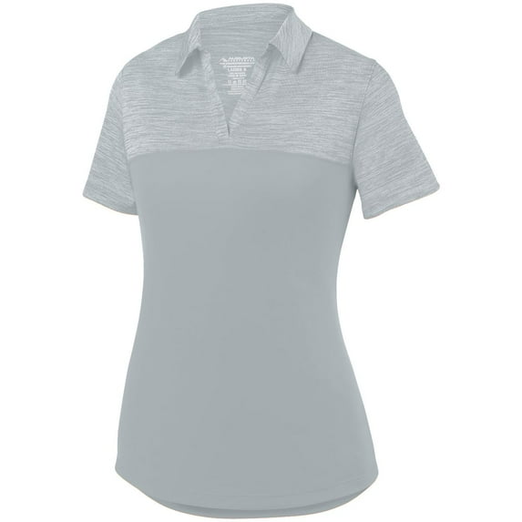 Ladies Shadow Tonal Heather Polo, LARGE