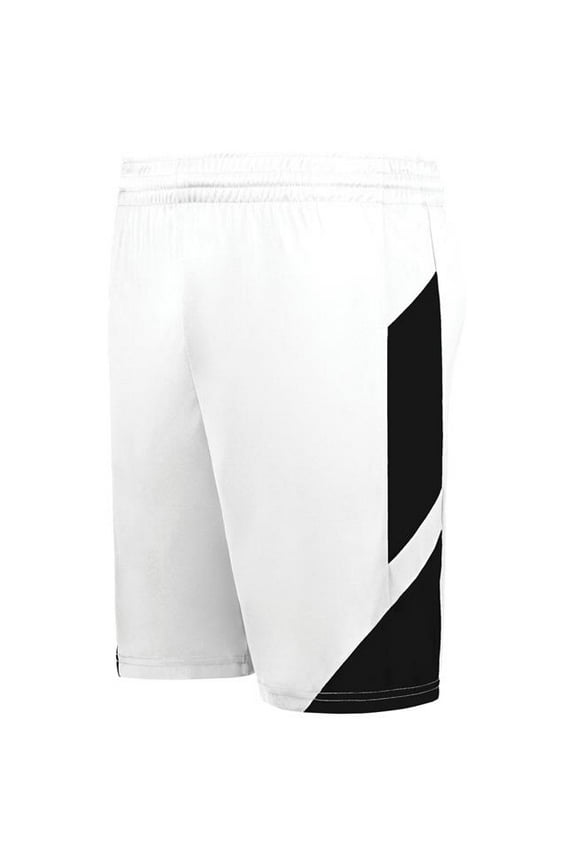 1736.226.3XL Step-Back Modern Fit Basketball Shorts, White & Black - 3XL