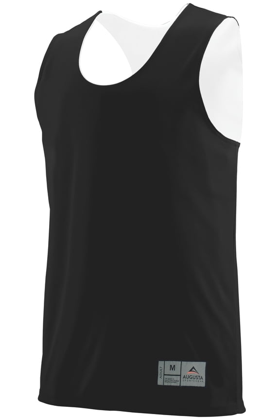 Sportswear Teen-Boys Reversible Wicking Tank, Black/White, Medium