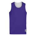 thumbnail image 1 of Augusta Sportswear Teen-Boys Reversible Wicking Tank, Purple/White, Small, 1 of 5
