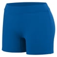 thumbnail image 1 of Augusta Sportswear Teen Girls Wide Flat Waistband Polyester Enthuse Shorts, 1 of 3
