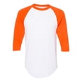 thumbnail image 1 of Augusta Sportswear Three-Quarter Raglan Sleeve Baseball Jersey Size up to 4XL, 1 of 3