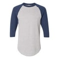 thumbnail image 1 of Augusta Sportswear Three-Quarter Raglan Sleeve Baseball Jersey Size up to 4XL, 1 of 5