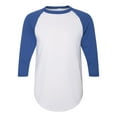 thumbnail image 1 of Augusta Sportswear Three-Quarter Raglan Sleeve Baseball Jersey Size up to 4XL, 1 of 5