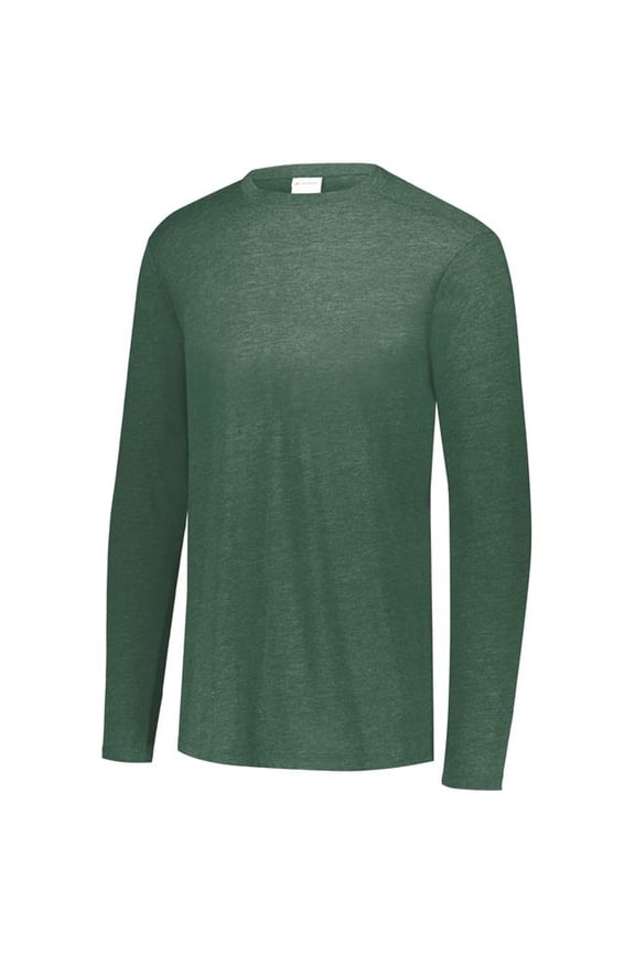 Sportswear Tri-Blend Long Sleeve Crew, Dark Green Heather, 4XL