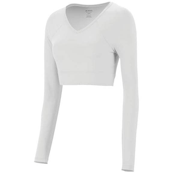 Augusta Sportswear 9012.005.XL Ladies V-Neck Liner Top, White - Extra Large