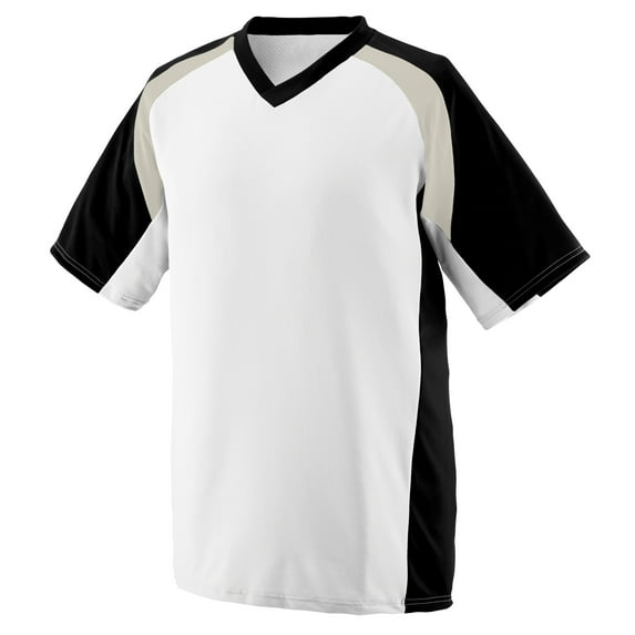 Augusta Sportswear White/ Black/ Silver Grey 5215 2XL