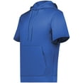 thumbnail image 1 of Augusta Sportswear 6871.059.4XL Wicking Fleece Short Sleeve Hoodie, Graphite - 4XL, 1 of 1