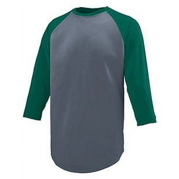 Augusta Sportswear Wicking Polyester 3/4 Raglan Sleeve T-Shirt Athletic Wear Jersey Men's 1505