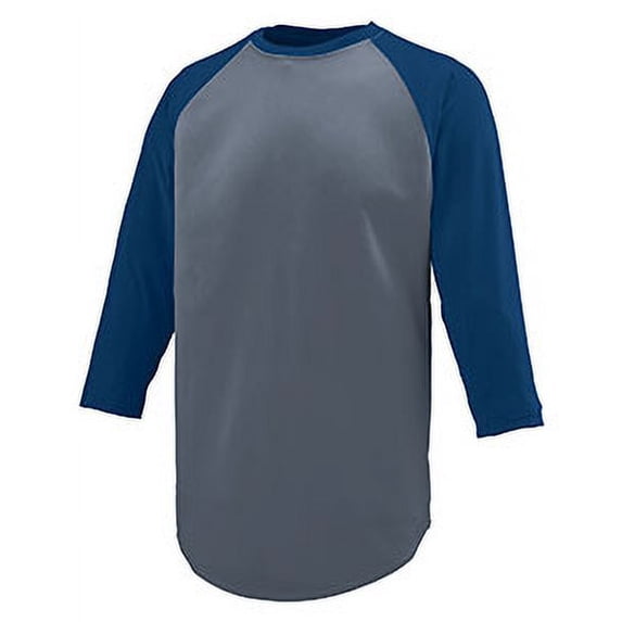 Augusta Sportswear Wicking Polyester 3/4 Raglan Sleeve T-Shirt Athletic Wear Jersey Men's 1505