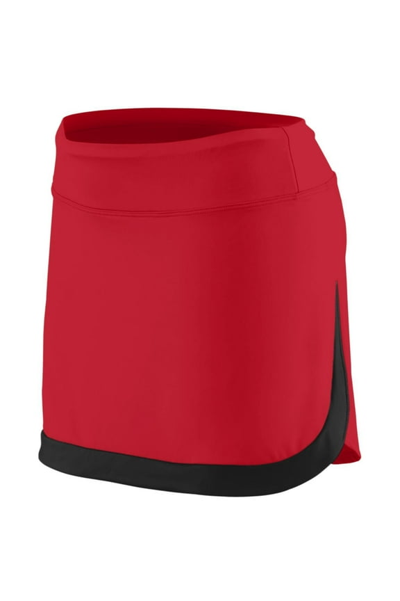 Augusta Sportswear Women's Action Color Block Skort 2410 - Red/White Size 2XL