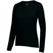 Augusta Sportswear Women's Attain Wicking Long Sleeve Shirt 2797 - Black Size M