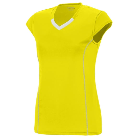 Augusta Sportswear - Women's Blash Jersey - Color - Power Yellow/ White - Size - 2XL