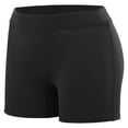 thumbnail image 1 of Augusta Sportswear Women's Enthuse Volleyball Short, Black, XXL, 1 of 2