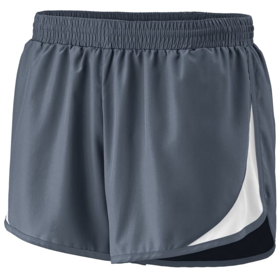 Augusta Sportswear Women's Junior Fit Adrenaline Short L Graphite/White/Graphite