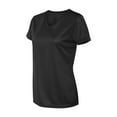 thumbnail image 1 of Augusta Sportswear - Women's Nexgen Wicking V-Neck T-Shirt - 1790 - Black - Size: XL, 1 of 3