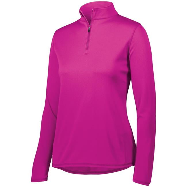 Women's Quarter Zip Pullover Power Pink X-Large