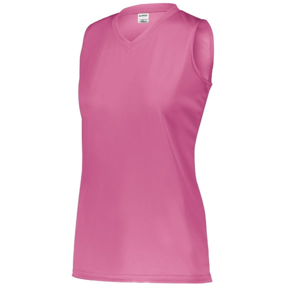 Augusta Sportswear - Women's Sleeveless Wicking Attain Jersey - Color - Electric Pink - Size - XL