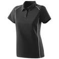 thumbnail image 1 of Augusta Sportswear Women's Winning Streak Sport Shirt 5092 - Black/White Size 2XL, 1 of 5