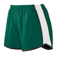 thumbnail image 1 of Augusta Sportswear Women's X-Large Ladies Pulse Junior Fit Activewear Team Shorts, Dark Green/White/Black, 1 of 2