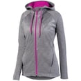 thumbnail image 1 of Augusta Sportswear Women's Zoe Tonal Heather Full-Zip Hoodie Size up to 2XL, 1 of 2