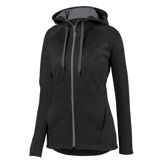 Augusta Sportswear Women's Zoe Tonal Heather Full-Zip Hoodie Size up to 2XL