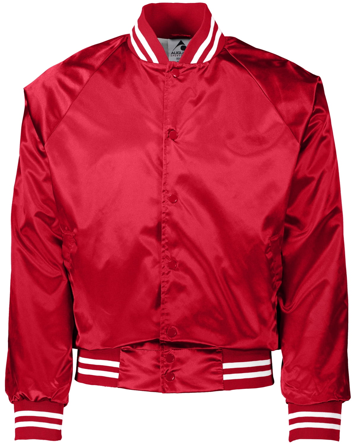 Augusta Sportswear Womens Augusta Satin Baseball Jacket/Striped