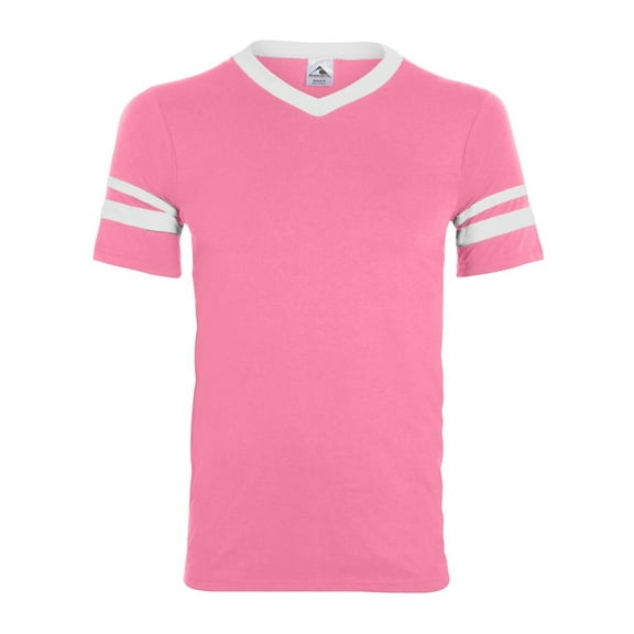 Augusta Sportswear Womens Augusta Sleeve Stripe Jersey X-Large Pink/White