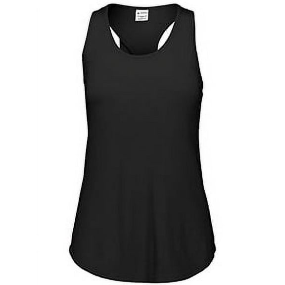 Augusta Sportswear Womens Lux Triblend Tank Top, Black Heather - 2XL