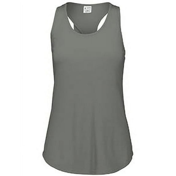 Augusta Sportswear Womens Lux Triblend Tank Top, Grey Heather - Medium