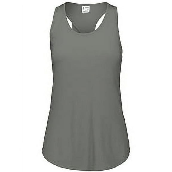 Augusta Sportswear Womens Lux Triblend Tank Top, Grey Heather - Medium