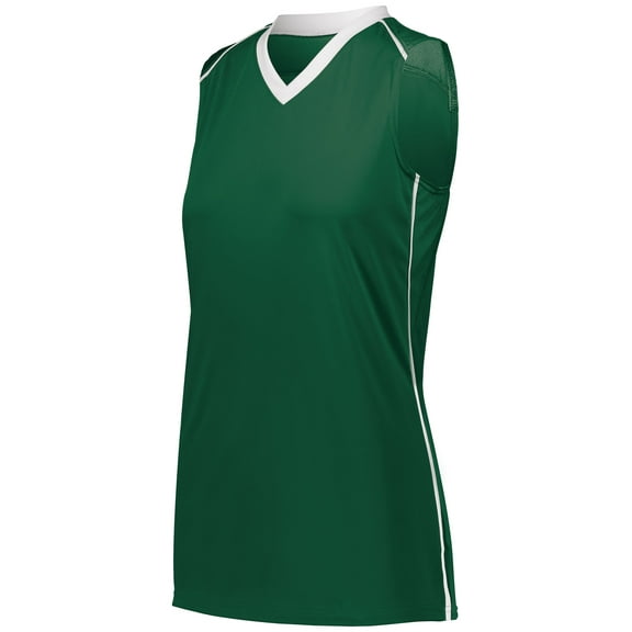 Augusta Sportswear Womens Rover Jersey L Dark Green/White