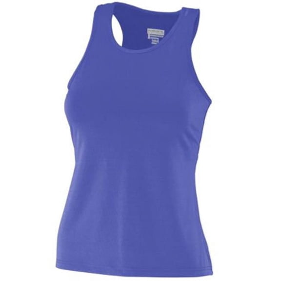 Augusta Sportswear Womens Solid Racerback Tank - Purple, L
