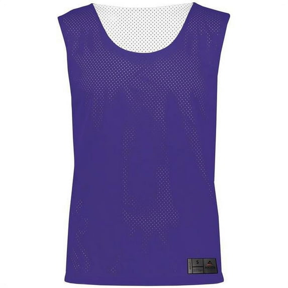 Augusta Sportswear XS Boys Mesh Reversible Pinnie Purple/White 9718