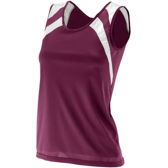 Augusta Sportswear XS Maroon/ White