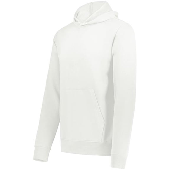 Augusta Sportswear 6956.803.S Youth All-Day Core Basics Fleece Hoodie, Ultra White - Small