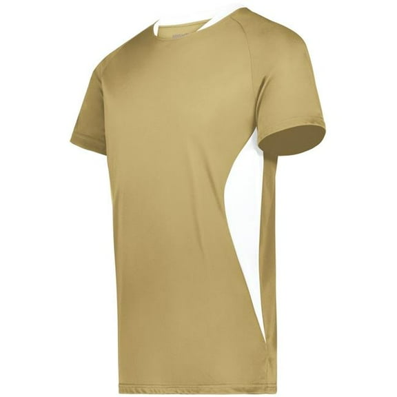Augusta Sportswear 322241.250.S Youth Madrid Soccer Jersey, Vegas Gold & White - Small