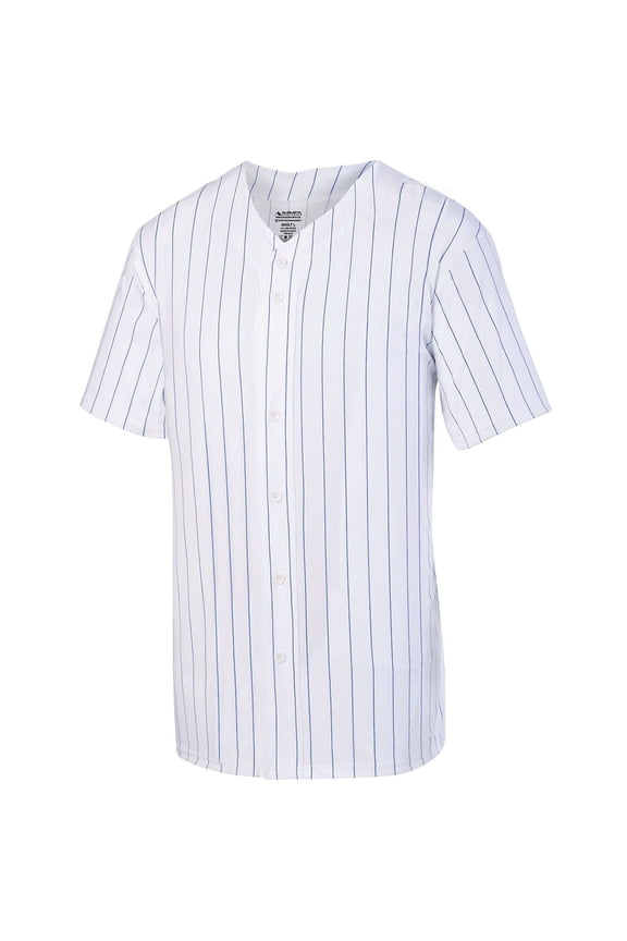 Youth Pinstripe Full Button Baseball Jersey