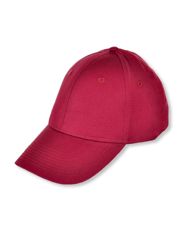 Youth Snapback Baseball Cap Color: burgundy Size: one size