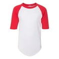 thumbnail image 1 of Augusta Sportswear - Youth Three-Quarter Sleeve Baseball Jersey - 4421, 1 of 4