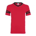 thumbnail image 1 of Augusta Sportswear mens Sleeve Stripe Jersey, Red/Black, XXX-Large, 1 of 4