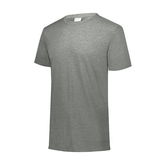 Augusta Sportswear mens Tri-blend T-shirt Short Sleeve, Grey Heather, Small-XX-Large US