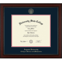 Augusta University College of Science and Mathematics Diploma Frame, Document Size 17" x 14"
