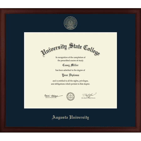 Augusta University Diploma Frame, Document Size 17" x 14"