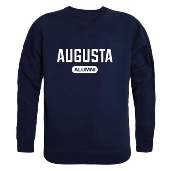 Augusta University Jaguars Alumni Fleece Pullover Crewneck Sweatshirt, Navy - Extra Large