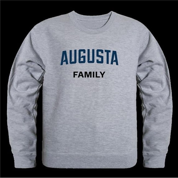 Augusta University Jaguars Family Crewneck Sweatshirt, Heather Grey - Large