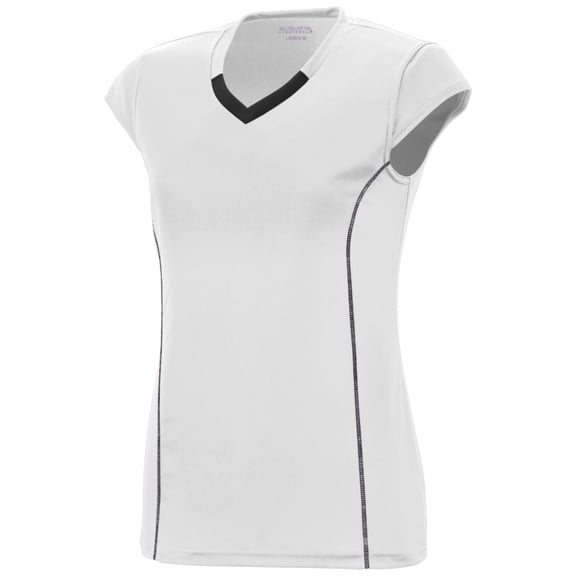 Augusta Women's Blash Volleyball Jersey White | Black Medium