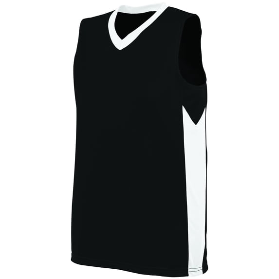 Augusta XL Ladies Block Out Jersey Black/White 1714